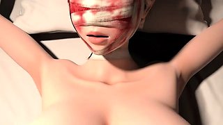 Hot 3D redhead licking a pussy while getting fucked