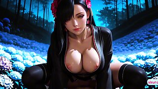 Tifa Lockhart shows huge boobs getting pounded with passion