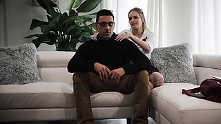 Blonde Prom Princess Seduces Her Daddy on Date Night