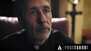 Creepy Priest Dominates Bride Gia Paige For Confession - Hardcore BDSM & Big Cock Fucking