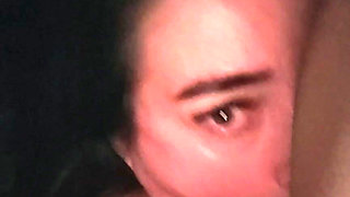 MILF Sucking and Sucking Cock Until It Comes on My Face I Masturbate in My Mouth and Swallow Milk