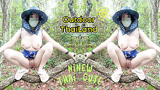 Amateur Thai Teen Villagers Outdoor Sex in Forest 4K Public Fuck