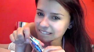 Teen Cute Italian Brunette Solo At