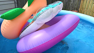 Too Many Pool Tubes! Outdoor Looner Fun