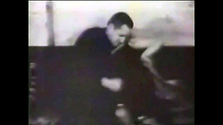 Vintage Black and White Fuck Between Couple of Two Teen and Couple of Two Mature