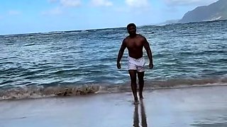 Sultry MILF goes for wild ride on big black cock outdoors