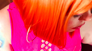 Gloved Ginger Slut Tina Snua Gets Her Tits Out As She Smokes - Smoking Natural Tits Amateur Gloves Jewellery