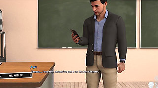 Race of Life - Asian College Student Flashes Her Pussy to Teacher in the Test