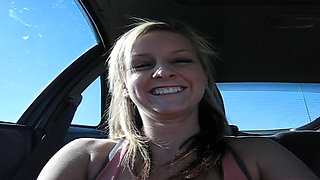 Teen Beauty Drive by Flashing