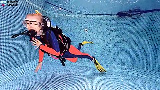 Lucy Laurens Underwater Lesbian Scuba Instructor POV Pussy Fuck Seduction