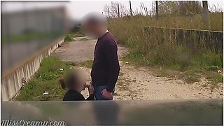 Teacher Asks Her Student 18+ To Fuck Outdoors On Car Hood - Risky Public Sex - Misscreamy