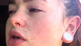 Busty amateur teen outdoor hardcore facial action