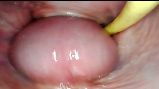 EXTRAORDINAIRE. CAMERA INWARDS HER VULVA WHILE I CRAM HER WITH JIZZ