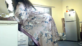 Fat Ass BBW Stripteasing