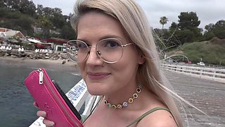 Riley Rose, the girl next door, in a steamy pov foot fetish scene