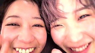 Great close up in japanese teen blowjob pov