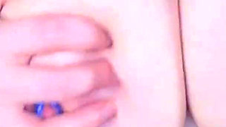 Big Titty Clown Bounces Sucks and Plays with Nipple Clamps