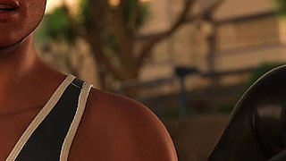 Dominos Beach 7 Zoe's Handjob, Slurp & Titjob Cum on Face