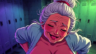 Granny Tits Out Animation