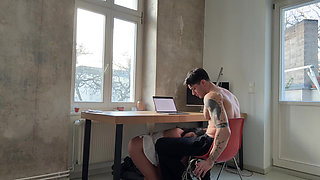 I distracted my man from working and got fucked hard