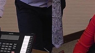 Dirty Blonde MILF Eats the Principal’s Ass and Lets Him Ram Her Pussy Hard to Keep Her Stepdaughter at College