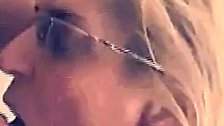 Old Slutty Blonde Fucked in Mouth and Ass by Big Hairy Cock