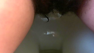 Another Piss in Light Pantyhose with Toilet Paper to Dry Pussy