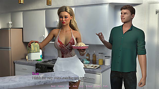 My Bimbo Dream 27 Randall Fucks Stepmom's Best Friend Then Makes His Stepmother Suck His Cock Still Covered Pussy Juice
