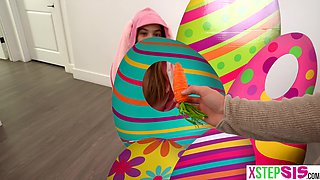 Easter bunny sista gobbles thick carrot