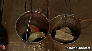 Amateur Mega-slut Corded Tied like a hog Ejaculation