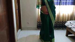 (indian Aunty Ki Jabardasti Chudai) Desi Super Hot Sudipa Aunty Fucked By Neighbor While Wearing Saree - Huge Fuck & Cum