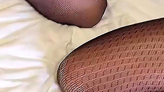 Brunette Teen and Busty Blonde MILF Rough Double Blowjob and Tit Fuck POV