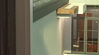 New Neighborhood V0.9 - Part 2b: Violet Starts Practicing Threesomes with Ted Using a Big Dildo