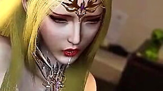 Animated Goddess Flame: 3D Curves Glow - 3D Animation Hentai