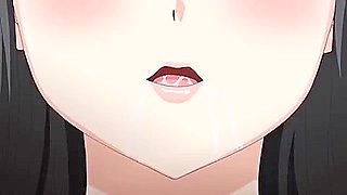 She squirts and gets pregnant, then he returns and takes her back to his room, where he fucks her and cums inside her.