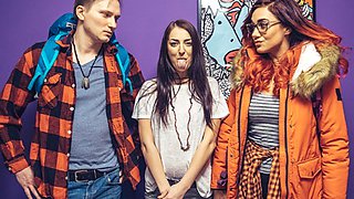 Fake Hostel featuring Kety Pearl and Katy Rose's thin xxx