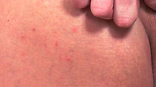 Guy fingers wet pussy of horny MILF Aisha Bahadur