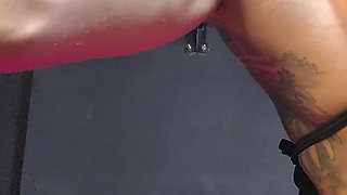 Private Muscle Goddess Push-up Show