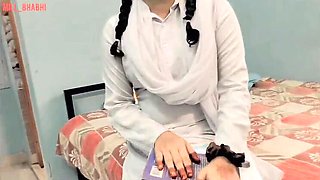 Desi Village Schoolgirl Tight Pussy Fucked Hard by Tutor Teacher - Mili Bhabi Doggy Style Sex MMS