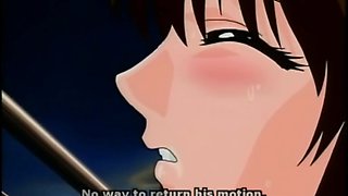 Roped hentai with bigbobs gets vibrator in her ass and pussy