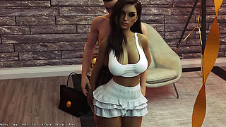 Being a Dik - Busty Teacher MILF Lets Me Suck Her Tits While She Gives Me a Handjob