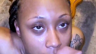 Sexy Slut Gives A Big Cock A Blowjob In The Car