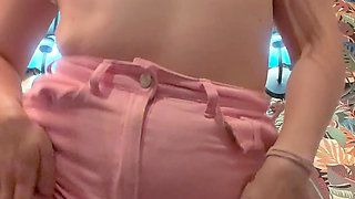 Small Striptease in a Restaurant Toilet