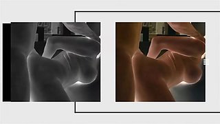 Chesty latina in narrow yoga pants juggles her fat lubed up bum on lucky stud - mylf