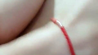 Brunette Masturbates Her Pussy in the Bathroom
