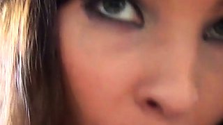 18 years old teen whore Vera Emilia sucking a huge cock