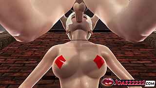 Intense Glory Hole Fun with Silvia in a Red Dress - 3D Hentai, Deepthroat, and Cumshots in Rule34 Animation