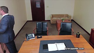 Head teacher makes big tit mature squirt