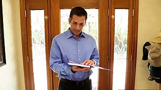 Husband Fucks Tiny Babysitter