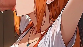 Anime Ai My Wife Seduces Me in the Kitchen with a Deep Throat, and Swallows My Semen for Dessert